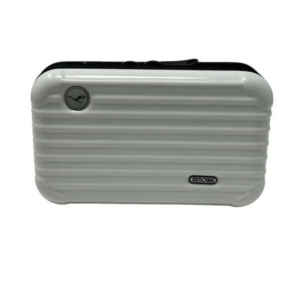 RIMOWA Lufthansa Amenity Kit Mini suitcase cosmetic bag rare WHITE - Picture 1 of 9